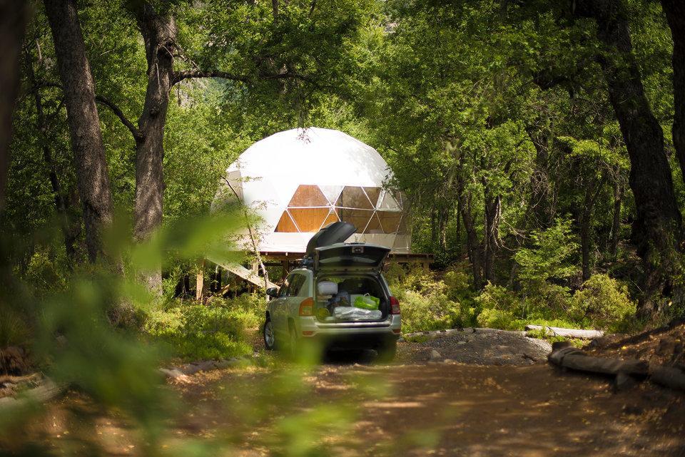 Hotel Glamping Domos Treepod Las Trancas Exterior foto